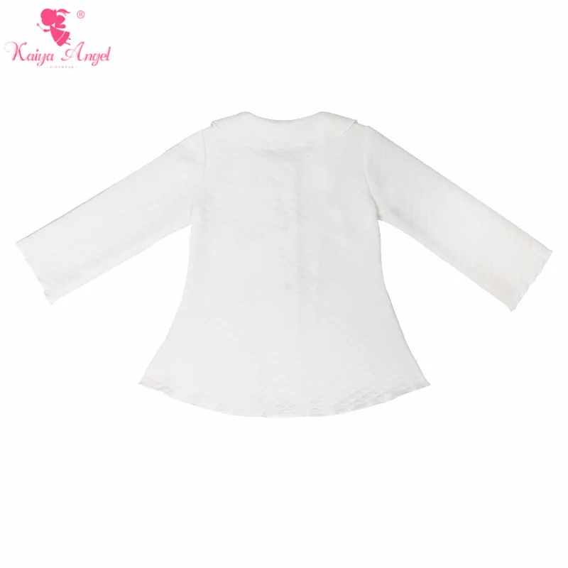Kaiya Angel New Fashion Children's Spring Coat Autumn kids White Jackets Long Sleeve Lace Baby Clothes Toddler Girls Outerwear | Детская