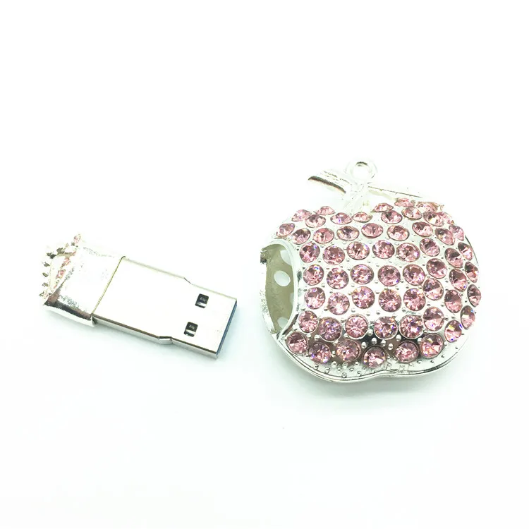 Модный USB флеш-накопитель флеш-диск подарок apple Алмазный кристалл 4 ГБ 8 16 32 64 2 0