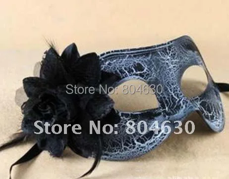 Анти-трещины маскарадные маски цветок перо в сторону карнавал марди гра хэллоуин