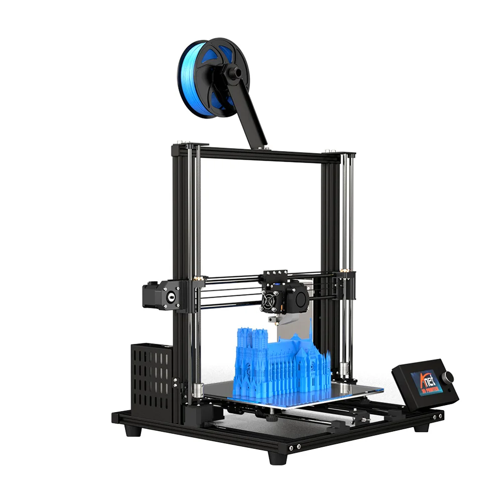 Anet A8 плюс Модернизированный Высокоточный DIY 3D-принтеры самостоятельной сборки 300*300*350 мм Большой принт Размеры Алюминий рама из сплава