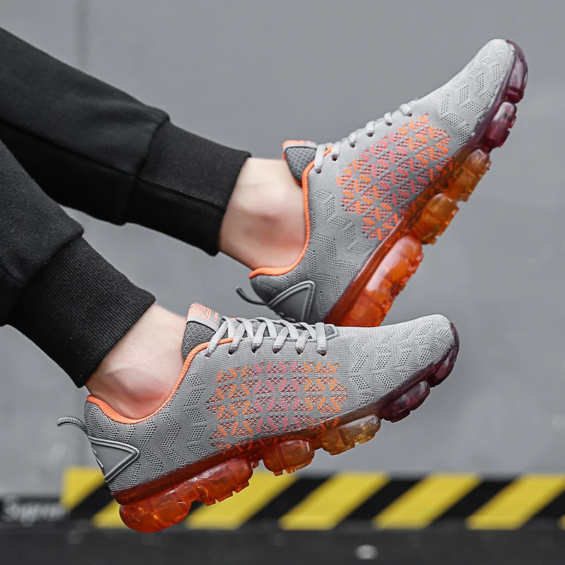 Мужские кроссовки с воздушной подушкой Мужская Летняя обувь дышащие спортивные