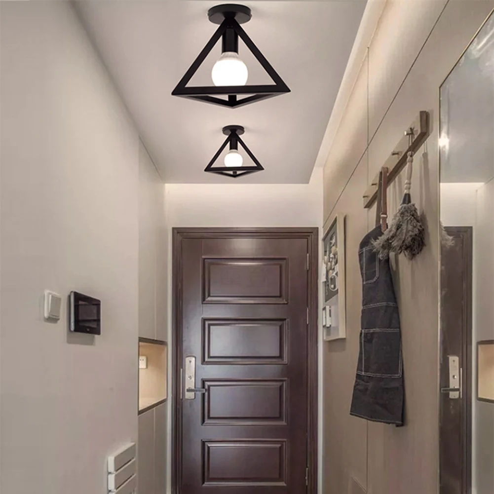 Новый 1 шт. геометрический потолочный светильник простой железный подвесной для