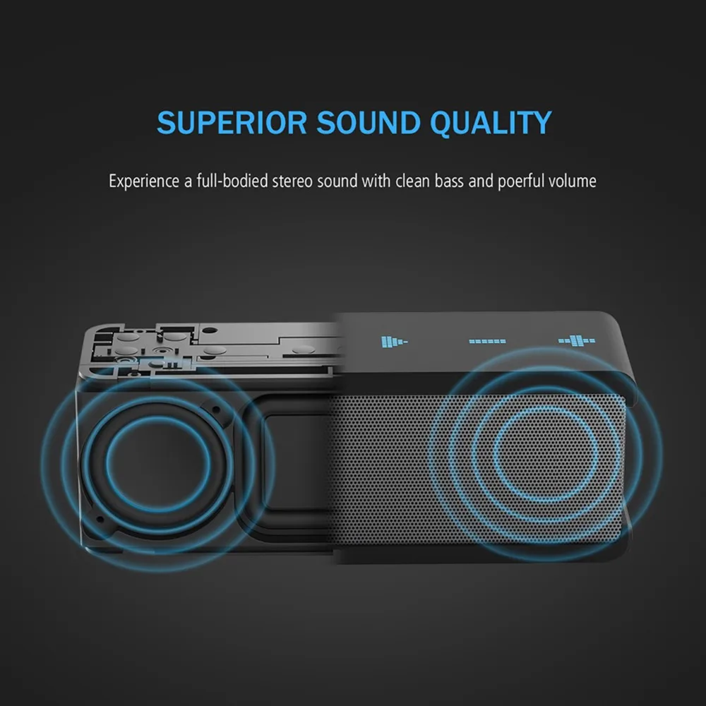 Zoweetek BSP03 Bluetooth Динамик мини Портативный Беспроводной 3D стерео двойной басовый Динамик+ Aux NFC для iPhone Xiaomi mp3