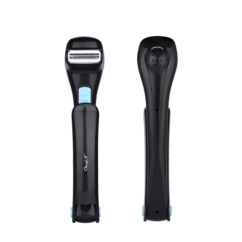 Long Handle Electric Back Hair Shaver Men Foldable Shoulder Chest Hair Shaving Razor Handle Body Hair Trimmer Battery Powered 40