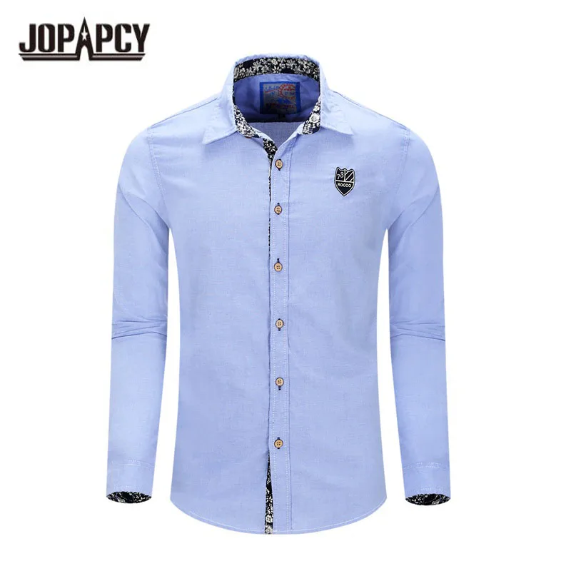 2017 Новая Мода Случайные Люди Рубашка С Длинным Рукавом Лоскутная Slim Fit Рубашки