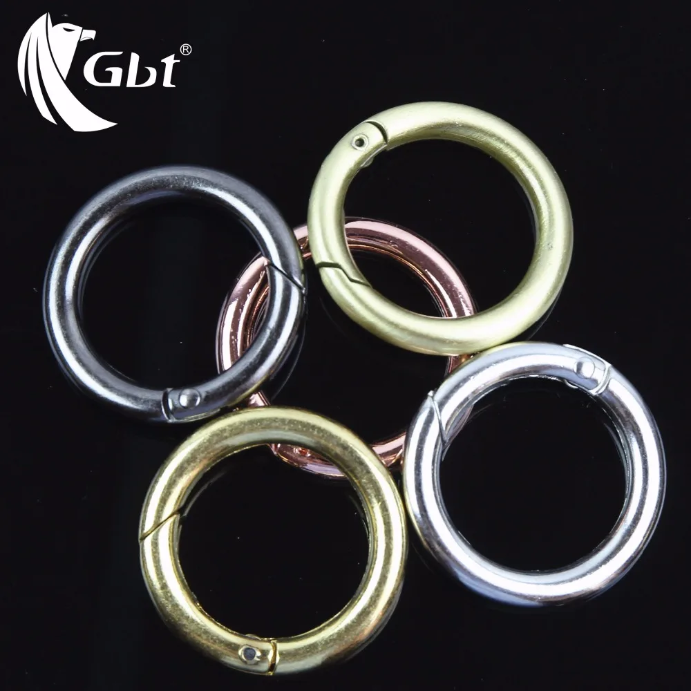 

Metal Ring Round Mouth Spring Opening EDC Keychain