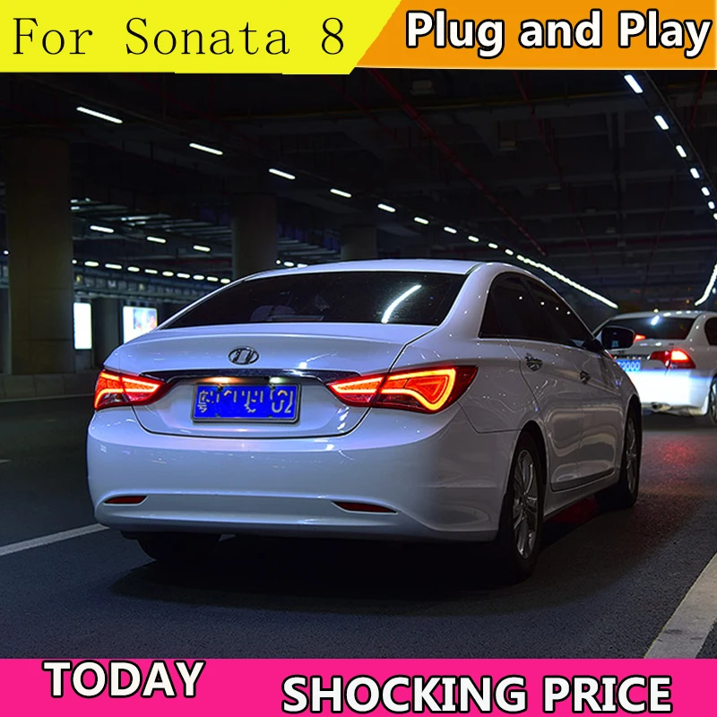 Автомобильный Стайлинг для Hyundai Sonata светодиодные задние фонари 2011-2014 парковка 8