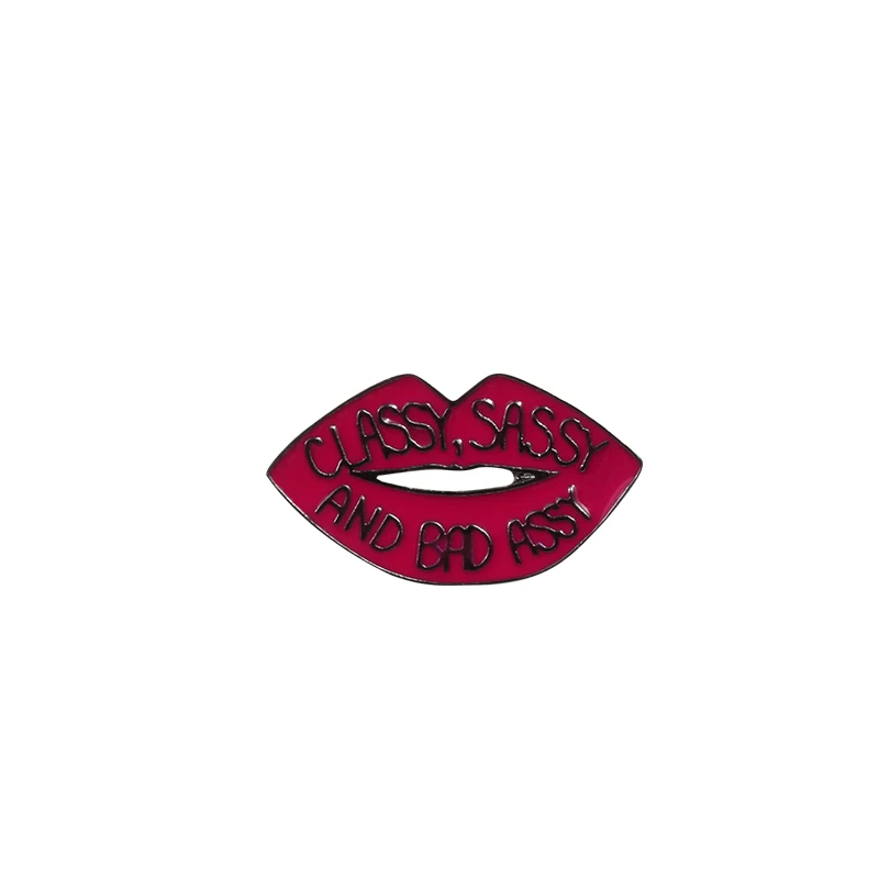 Lips 6 Модные губные помады Значки для женщин макияж в броши украшение для женщин платье одежда девушка корсаж ювелирные изделия подарки - Окраска металла: Lips 6