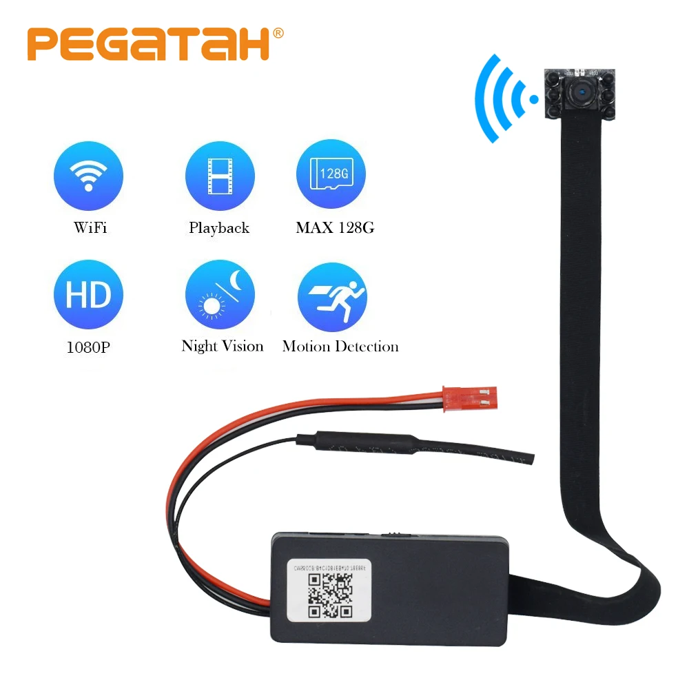 ГОРЯЧАЯ 1080P Мини Wifi камера HD wifi P2P TF слот видео запись движения обнаружения дистанционное управление камера безопасности с ночным видением