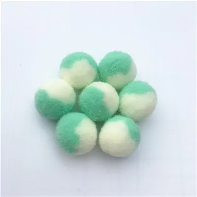 Градиент Цвет помпонами 15 мм 20 мм Игла DIY рукоделие мини Pom с меховым помпоном для ручной работы аксессуары DIY рукоделия 20g