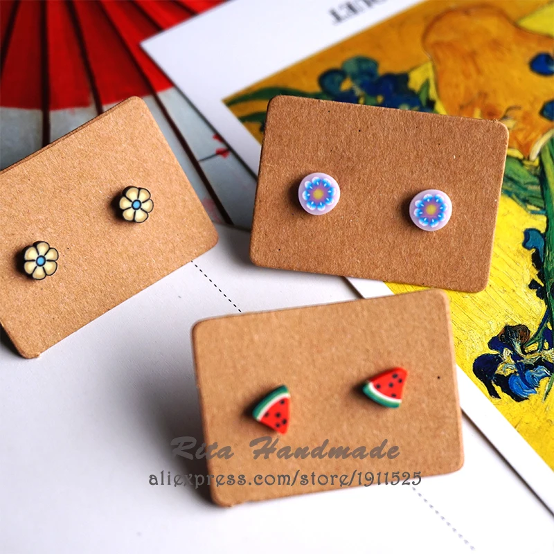 Милые детские украшения серьги-гвоздики в виде арбуза для женщин и девушек милые