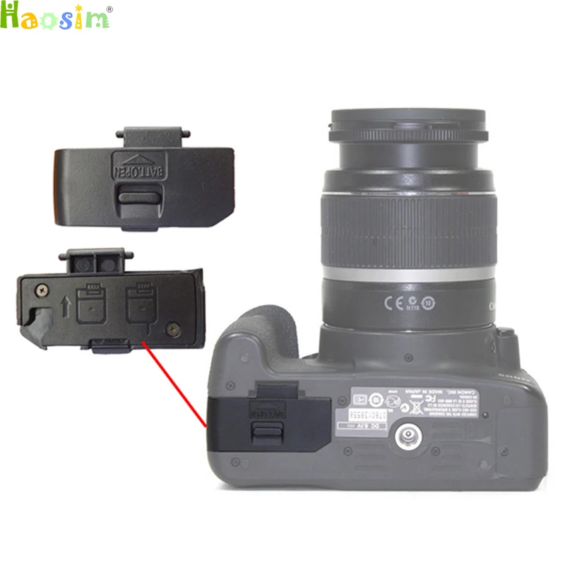 50pcs/lot Battery Door Cover for canon 20D 30D 300D 350D 400D 450D 500D 1000D 1100D 1200D 700D T5i 650D Camera Repair