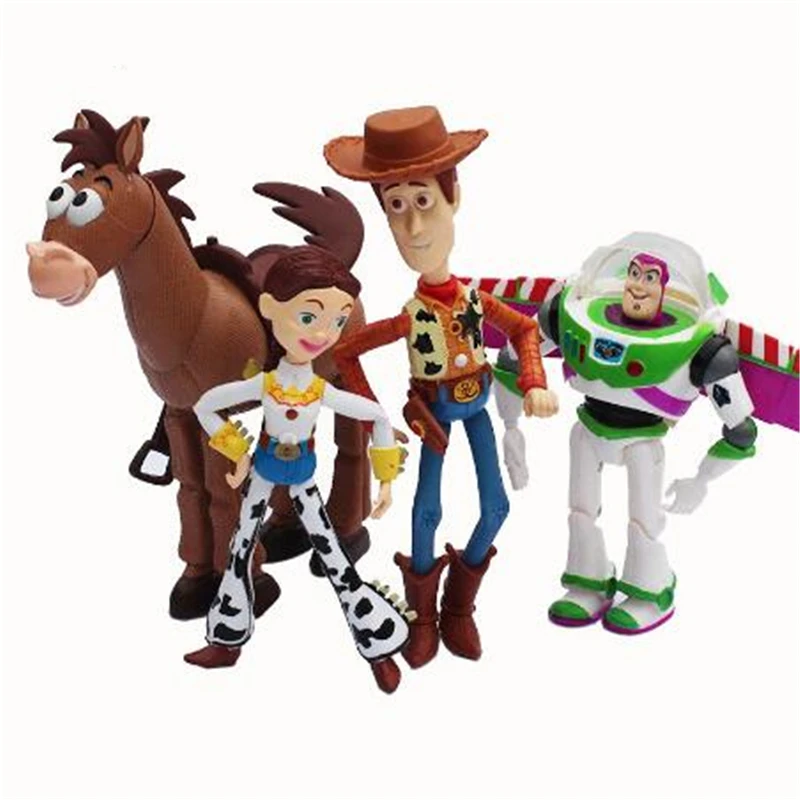 4 шт./компл. аниме игрушка 14 5 18 см Story 3 Базз Лайтер Woody Джесси ПВХ фигурку