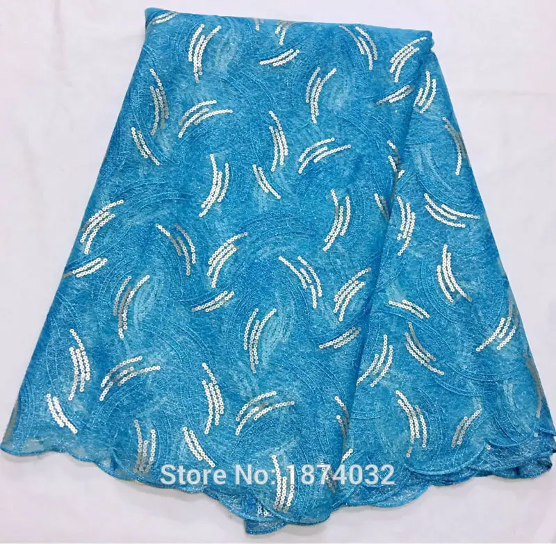 2016 Африканский французский Кружево Ткань бусинами высокое качество CA127 Renda Тюль