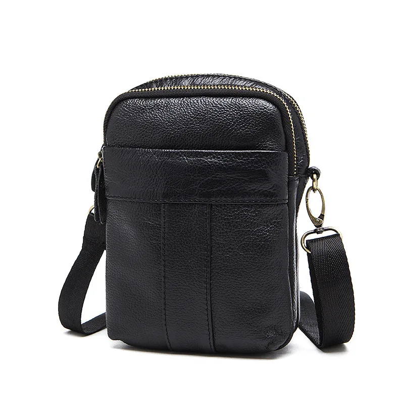 AETOO Мужская маленькая сумка через плечо из натуральной кожи сумка-мессенджер для