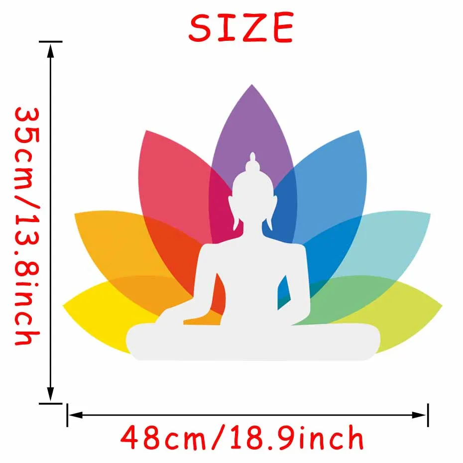 Виниловая настенная наклейка Lotus Yoga наклейки Будды Ganesha художественные