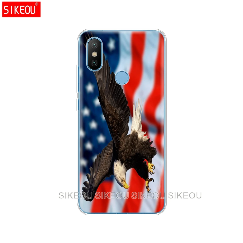 Силиконовый чехол для Xiaomi Mi 8 8SE A1 A2 5 5S 5X6 Mi5 MI6 NOTE 3 MAX Mix 2 2S Eagles флаг США|Бамперы| |