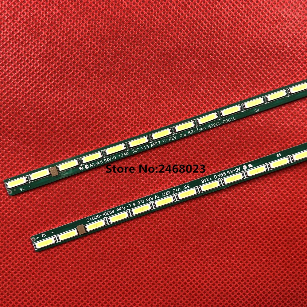 Оригинальный и новый 2 шт./лот для TLJ55C3B25C702 светодиодный полосы 55 &quotV13 ART7 ТВ REV 0 6 6920L