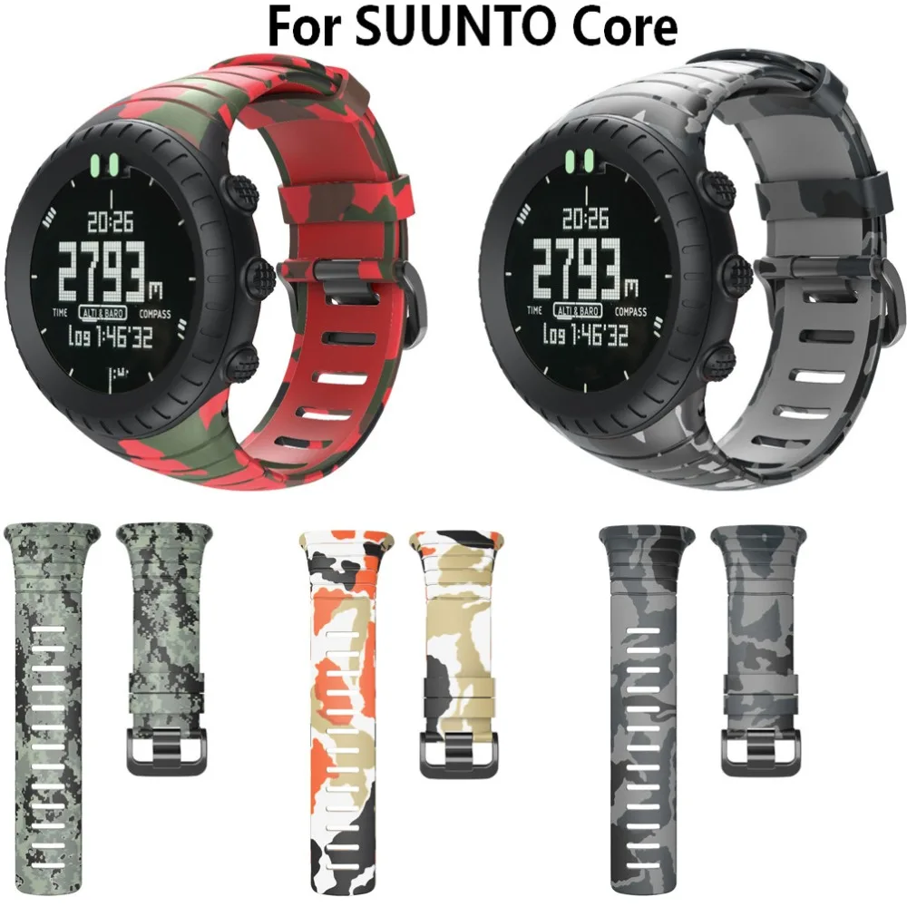 Ремешок силиконовый для Suunto Core Band спортивный браслет смарт часов аксессуары