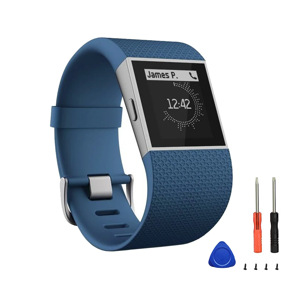 Красочные спортивный силиконовый наручный ремешок для Fitbit смарт-браслета из