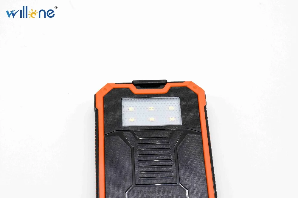 Willone Free shipping Waterproof 15000mah Portable Solar Charger External Battery LED Lighting Outdoor Charging Power Bank | Обустройство