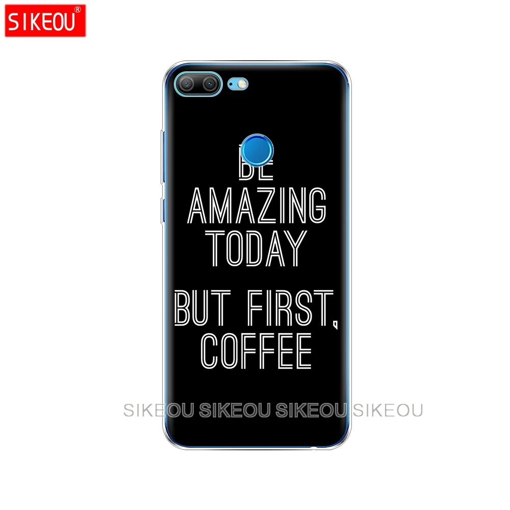 Силиконовый чехол для телефона Huawei Honor 10 V10 3c 4C 5c 5x 4A 6A 6C pro 6X 7X 6 7 8 9 LITE Ok But First Coffee |