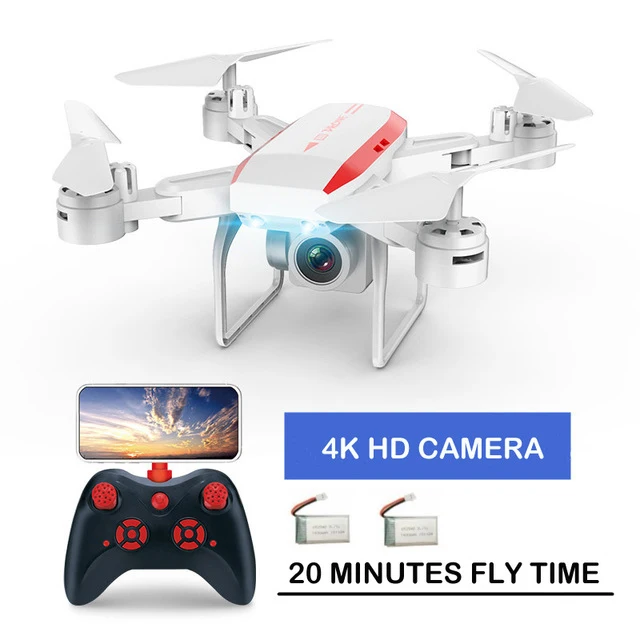 4K white 2B Профессиональный складной Дрон KY606D RC Квадрокоптер с длинным временем полета fpv Вертолет с 4K HD Wifi камерой VS ky601s Дрон - Цвет: 4K white 2B