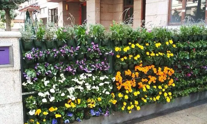 100*100 см 49 горшков настенный подвесной цветочный горшок трехмерное зеленое