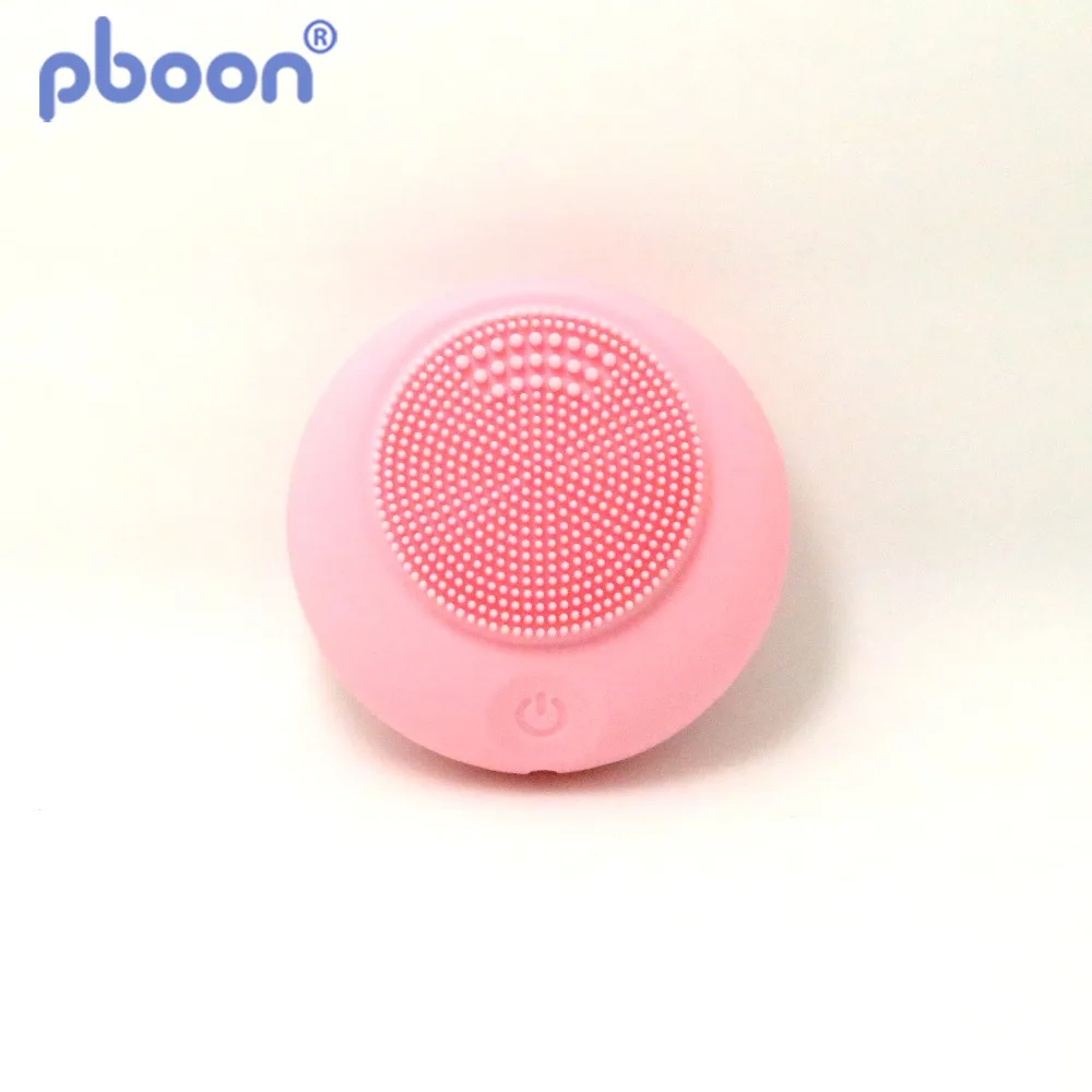 Pboon электрическая щетка для чистки лица Мини силиконовая батарея питания время