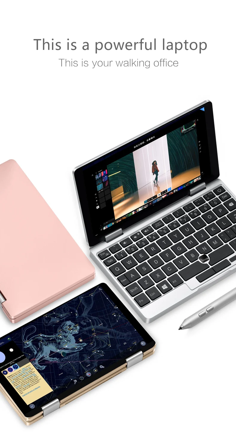 Один нетбук One Mix 2S ноутбук 7 ''Windows 10 Intel Core M3-8100Y 3,4 ГГц 8 Гб DDR3 256 Гб PCIE SSD двойной WiFi type-C Micro HDMI BT
