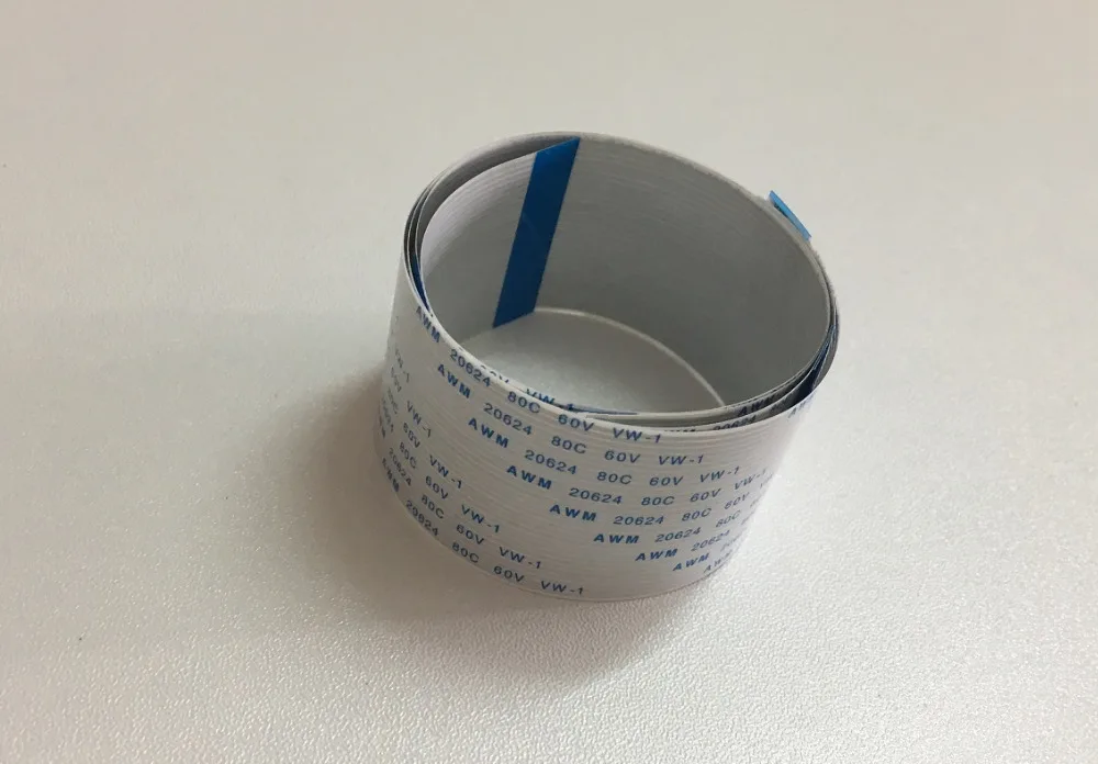 

Новый AWM 20624 80C 60V FFC FPC гибкий кабель WZSM 1,0 мм Шаг 26pin длина 3500 мм Обратный для принтера