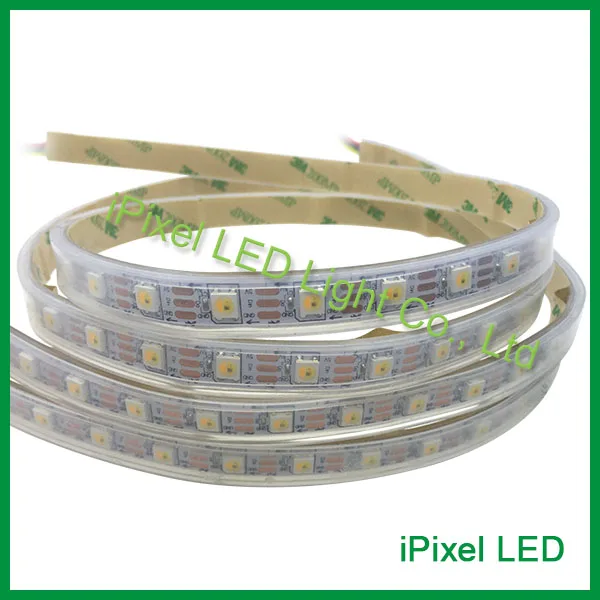 Широкоформатная Светодиодная лента SK6812/WS2812B SMD5050 60 светодиодов/м желтая теплая
