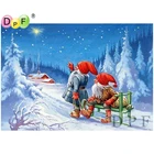 Набор для алмазной вышивки DPF, квадратная мозаика с изображением Луны