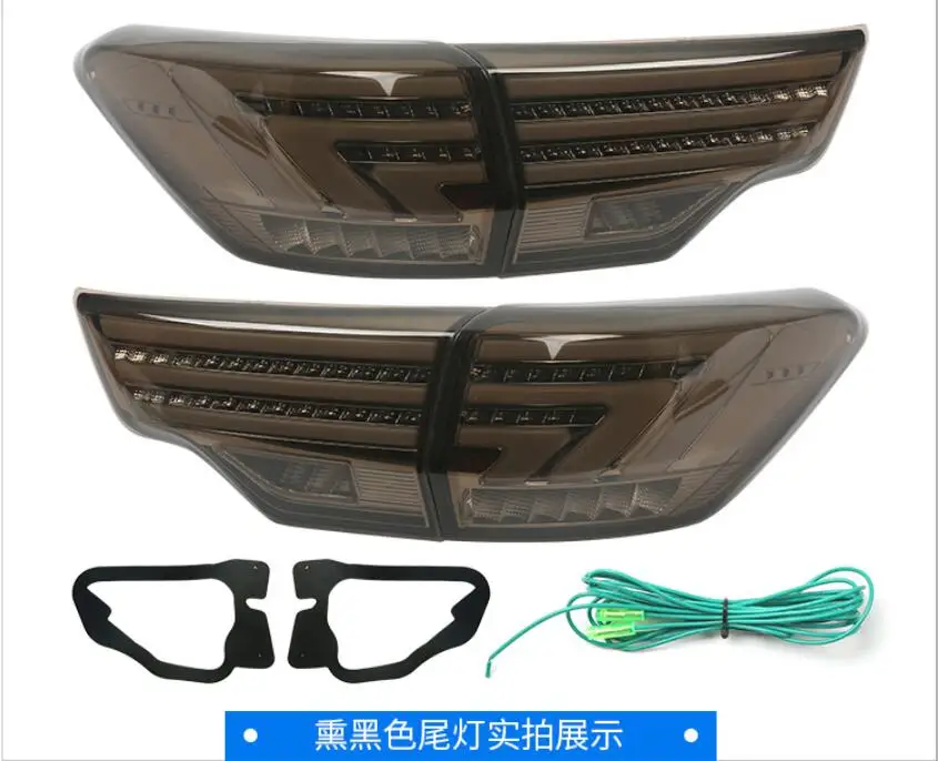 

Kluger Car bumper lamp Tail Lights For Highlander Taillight 2015 2016 20172018year Led Tail Lights Fog lamp Highlander Rear Lamp