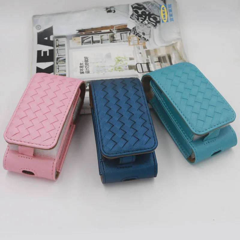 Retail 8 Colors blade leather Case vape bag For iQOS Electronic Cigarette blue pink white black pouch Carrying Protective | Электроника