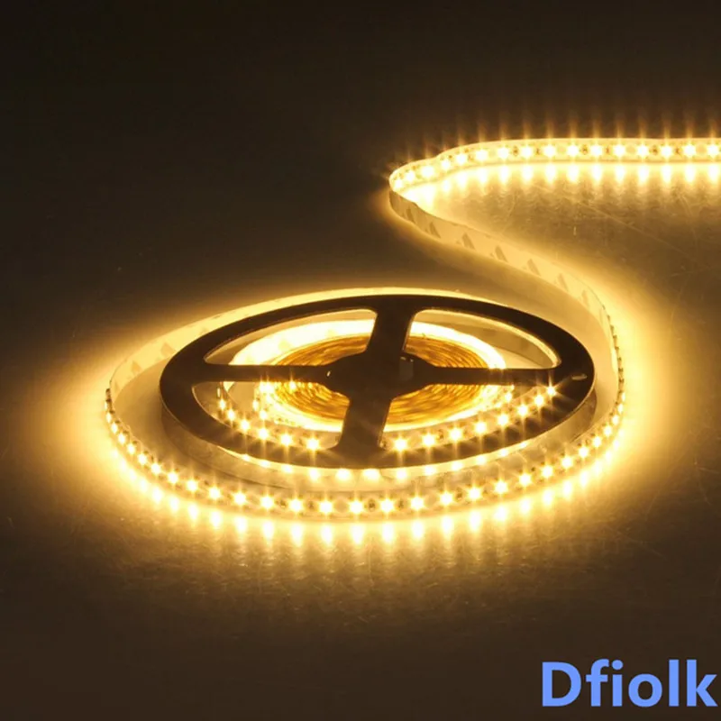 Светодиодная лента 2835 smd 6500 led 5m водонепроницаемая ip65 dc 12v холодный белый 3000k