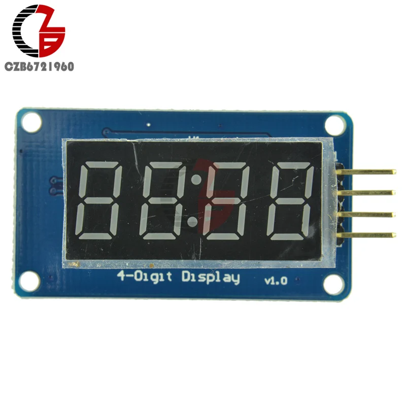4-значный 7-сегментный дисплей TM1637 0 36 дюйма цифровой Красный светодиодный