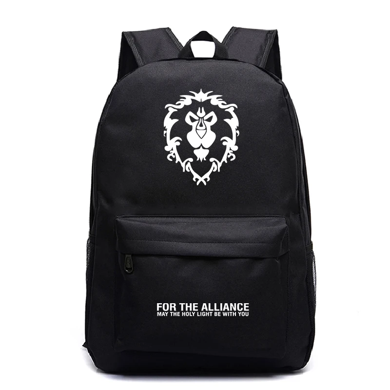 4 Красивый рюкзак в стиле World of Warcraft Mochila, рюкзак для студентов в колледж, рюкзак для Орды, красивый рюкзак для мужчин и женщин и подростков, рюкзак для путешествий - Цвет: 4