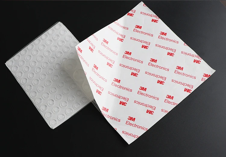100PCS Self Adhesive Door Buffer Pad Rubber Silicone Feet Cabinet Drawers Clear Semicircle Bumpers Furniture Door Accessories