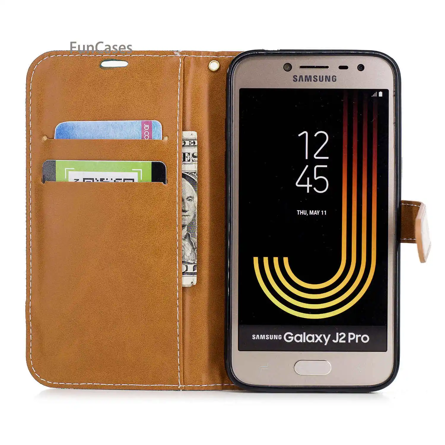 Ковбой Pattern Флип Чехол Для Телефона СПС Capinha samsung J2 Pro 2018 Мягкий силиконовый чехол