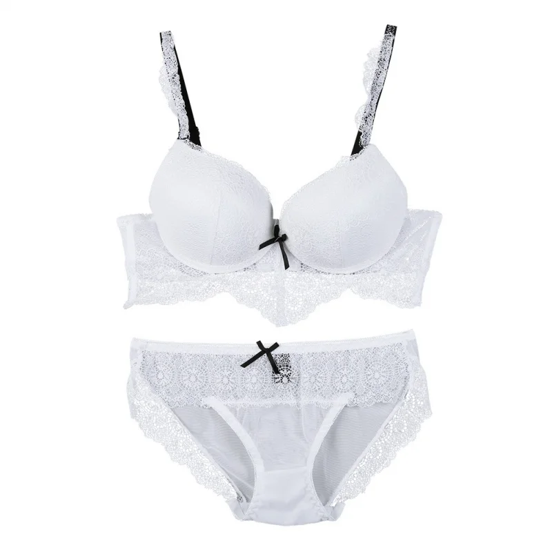 

Lace Padded Push Up Bra Set Underwear Women Briefs Sexy Intimates Women's Lingerie Sets