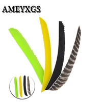 50pcs arrow turkey feather right wing 3 colors diy feathers used for hunting arrow shaft shooting accessories