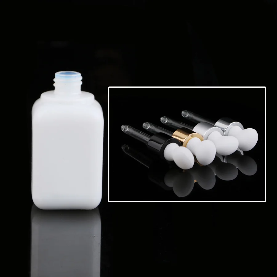 Merx Beauty оптовые продажи 6 шт 50 мл 5/3 унций стеклянная капельница белая бутылка