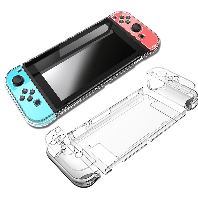 Жесткий защитный чехол из поликарбоната для kingd Switch NS NX чехол прозрачный Кристальный корпус консоль контроллер аксессуары с подставкой Чехол s