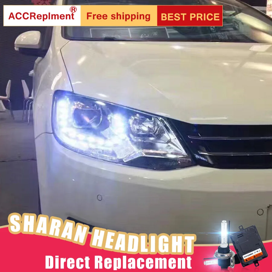 2 шт. светодиодный ные фары для VW Sharan 2012 2018 Автомобильные ангельские глазки