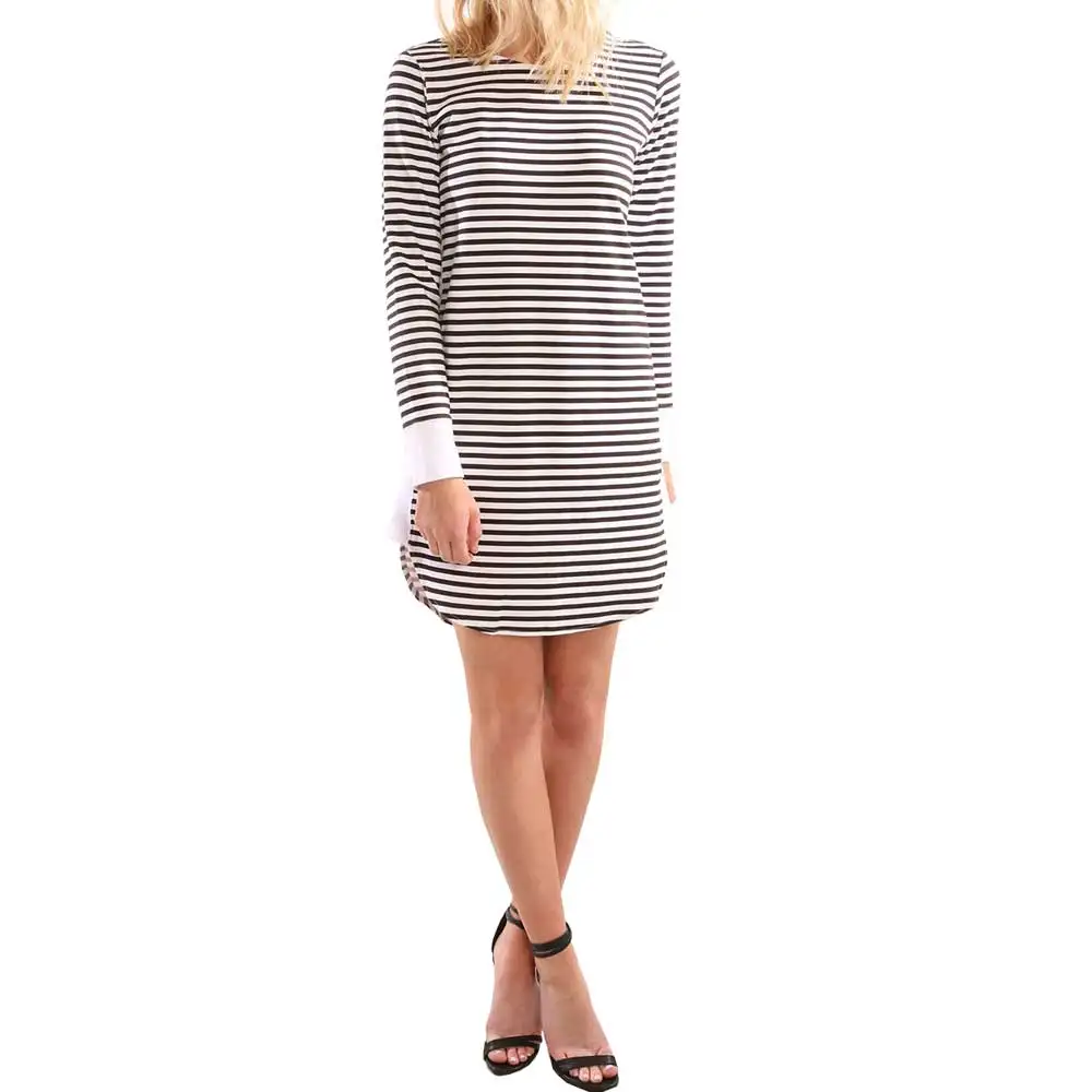 Осень новое поступление Повседневные платья Для женщин с длинным рукавом в