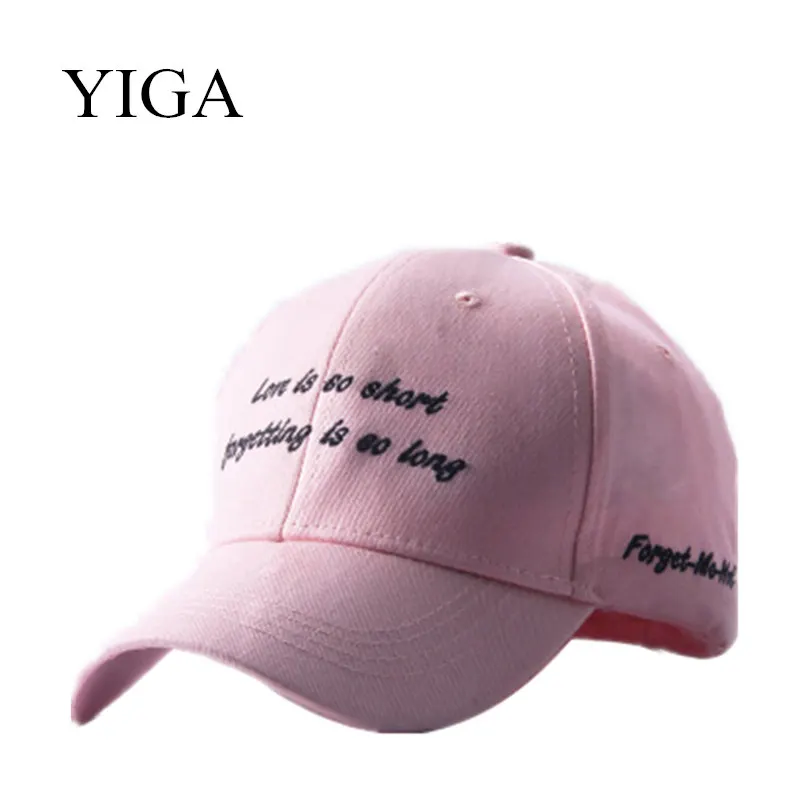 

YIGA 2018 HOT Fashion Casual Baseball cap Unisex Letters Snapback hats for men and women hip hop fashion caps