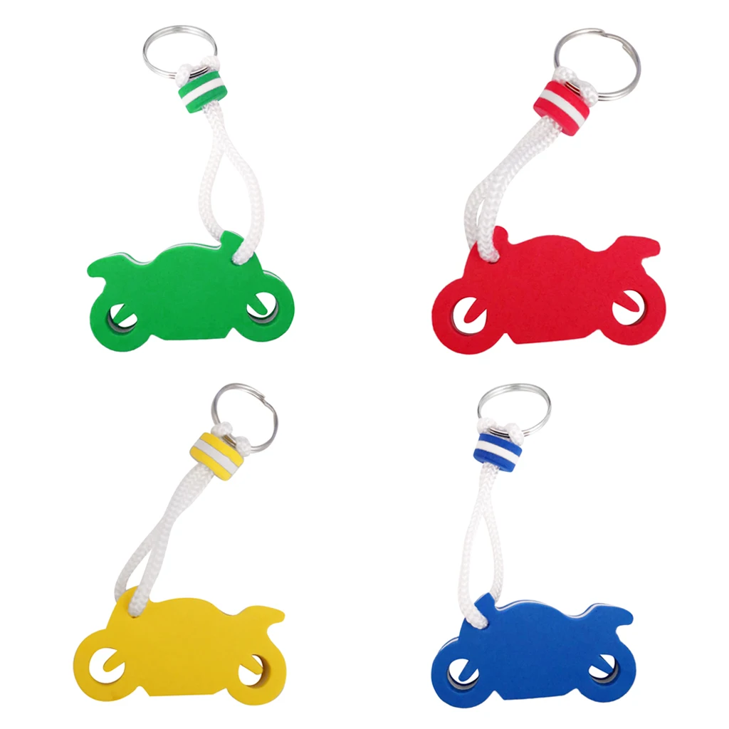 4pcs Kayak Canoe Keychain Floats Sailing Boating Floating Keyring Motorcycle Shape | Спорт и развлечения