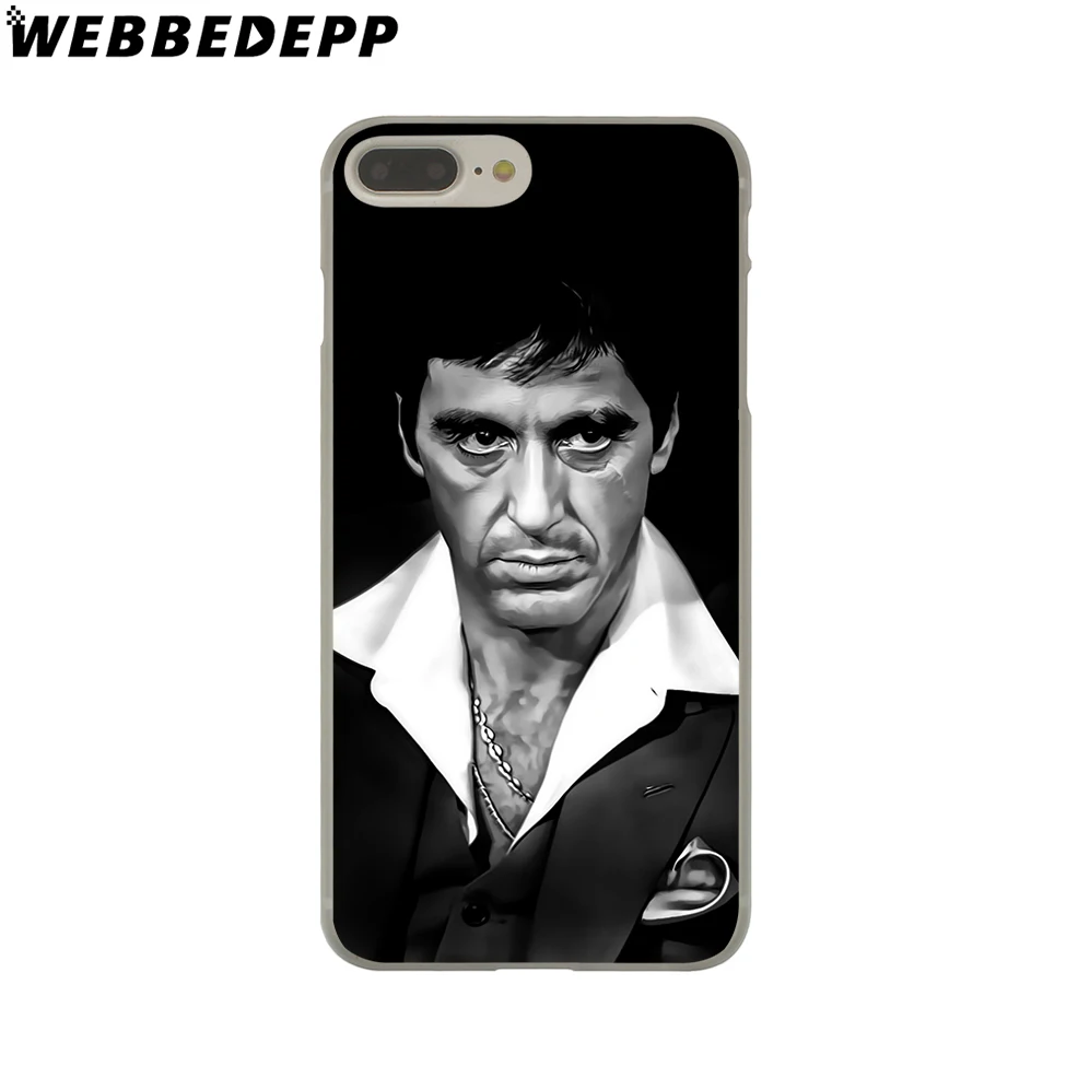 WEBBEDEPP Горячая Scarface Tony Монтана жесткий чехол для телефона для iPhone 4 4S 5C 5 5S SE 6 6S 7 8 Plus X XR XS 11 Pro Max задняя крышка