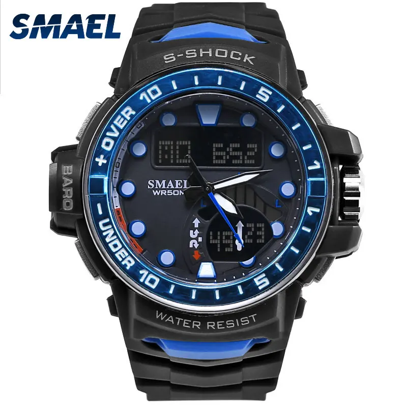 Кварцевые наручные часы Для мужчин Водонепроницаемый SMAEL Повседневное модные